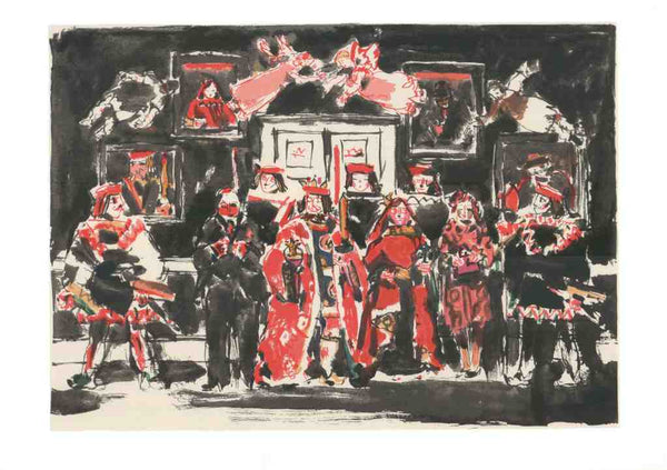 King, Queen and Jockers by David B. Milne - 26 X 36 Inches (Silkscreen / Serigraph)