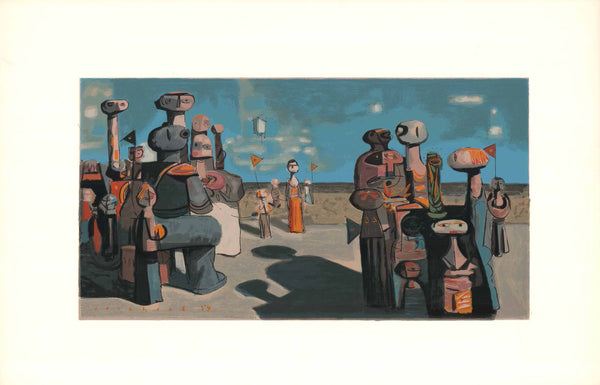 The Dignitary, 1953 by Kenneth Lochhead - 26 X 40 Inches (Colour Serigraph)