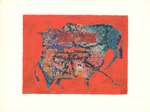 Untitled, 1959 by Schalk - 26 X 35 Inches (Colour Serigraph)