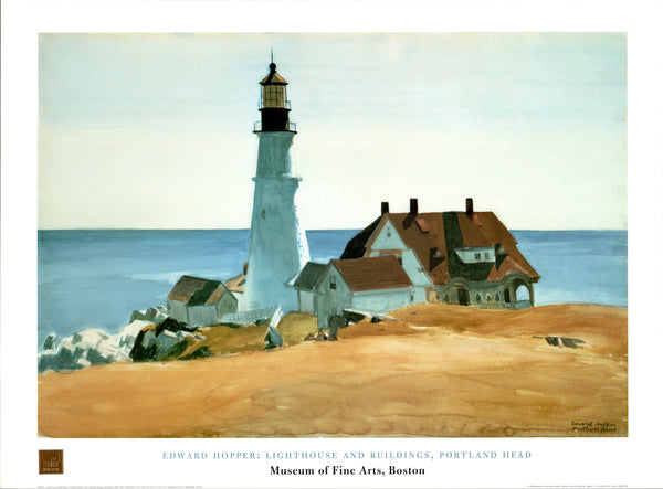 Lighthouse and Buildings, Portland Head, 1927 by Edward Hopper - 24 X 32 Inches (Art Print)