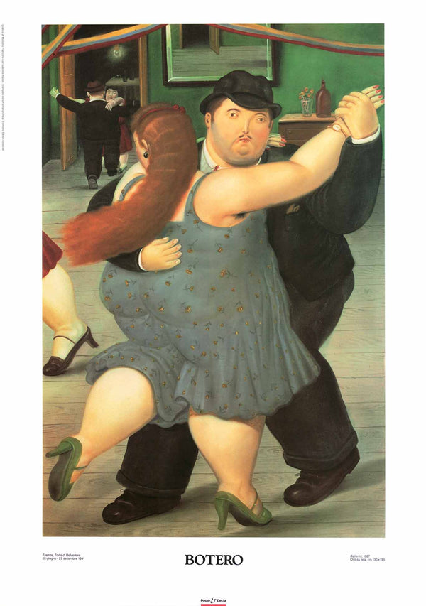Dancers, 1987 by Fernando Botero - 19 X 27 Inches (Art Print)