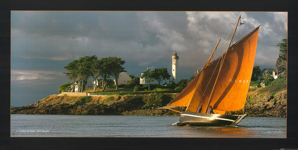 Port Navalo by Jean-Marie Liot - 20 X 40 Inches (Offset Lithograph)