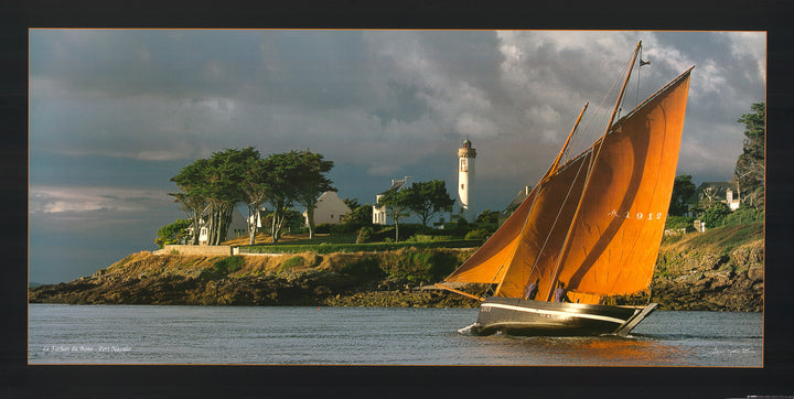 Port Navalo by Jean-Marie Liot - 20 X 40 Inches (Offset Lithograph)