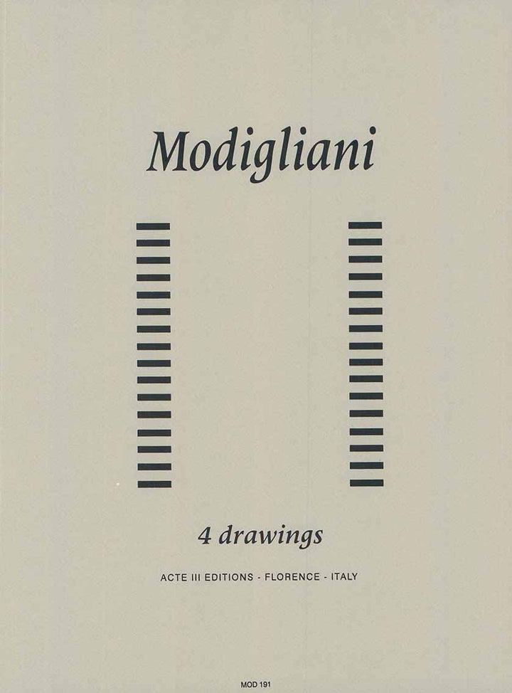 4 Drawings by Amedeo Modigliani - 12 X 16 Inches (Silkscreens / Sérigraphies)