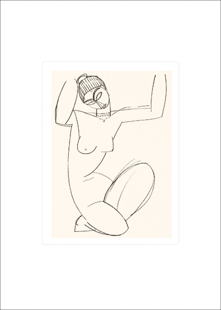 Cariatide by Amedeo Modigliani - 20 X 24 Inches (Silkscreen / Sérigraphie)