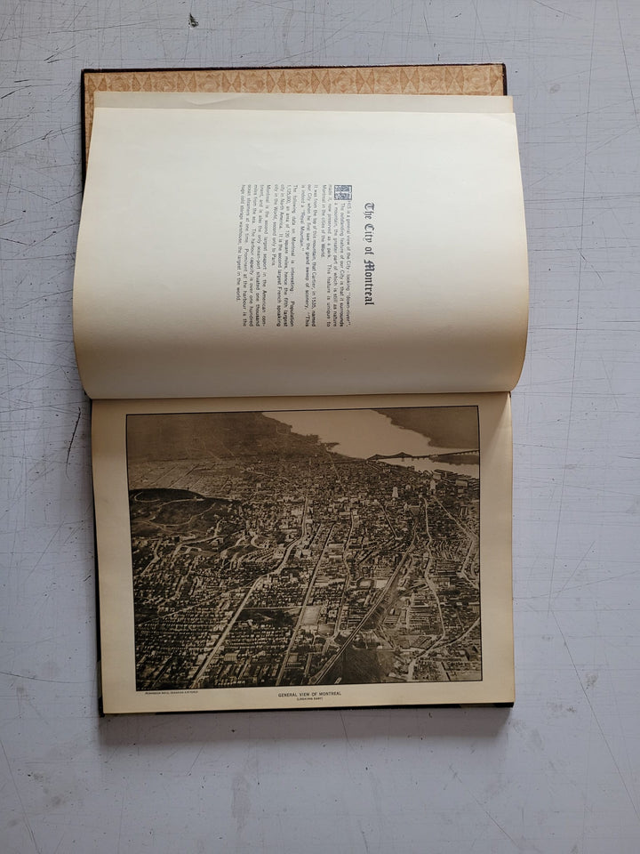 Historic Montreal Past and Present (Vintage Hardcover Book 1920)