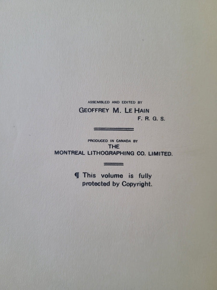 Historic Montreal Past and Present (Vintage Hardcover Book 1920)