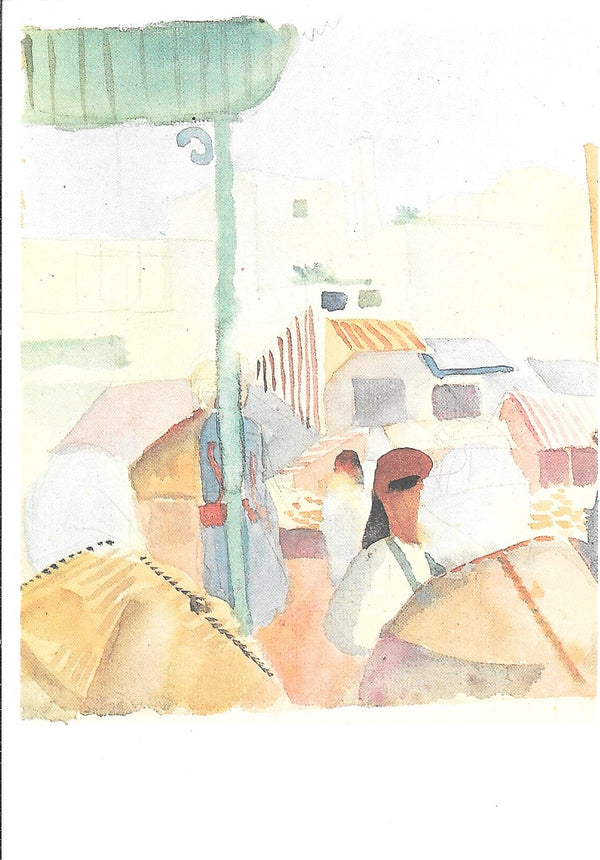 Market in Tunis by August Macke - 4 X 6 Inches (10 Postcards)