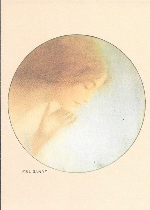 Mélissande, 1907 by Khnopff - 4 X 6 Inches (10 Postcards)