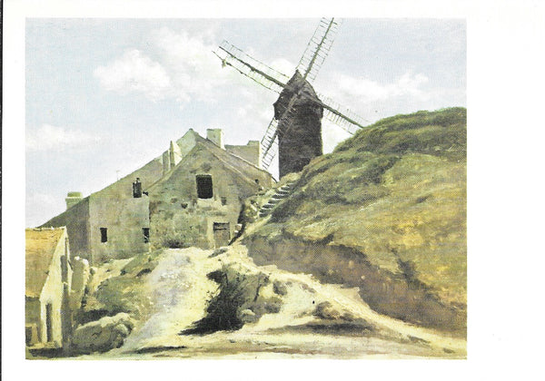 Mill in Montmartre by Jean Baptiste Corot - 4 X 6 Inches (10 Postcards)