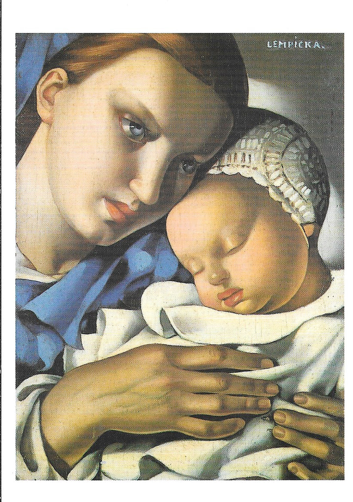Mother and Child by Tamara de Lempicka - 4 X 6 Inches (10 Postcards)