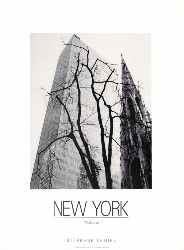 New York, Manhattan by Stéphane Lemire - 18 X 24 Inches (Art Print)