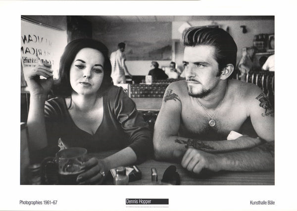 Biker couple, 1988 by Dennis Hopper - 20 X 28 Inches (Offset Lithograph)