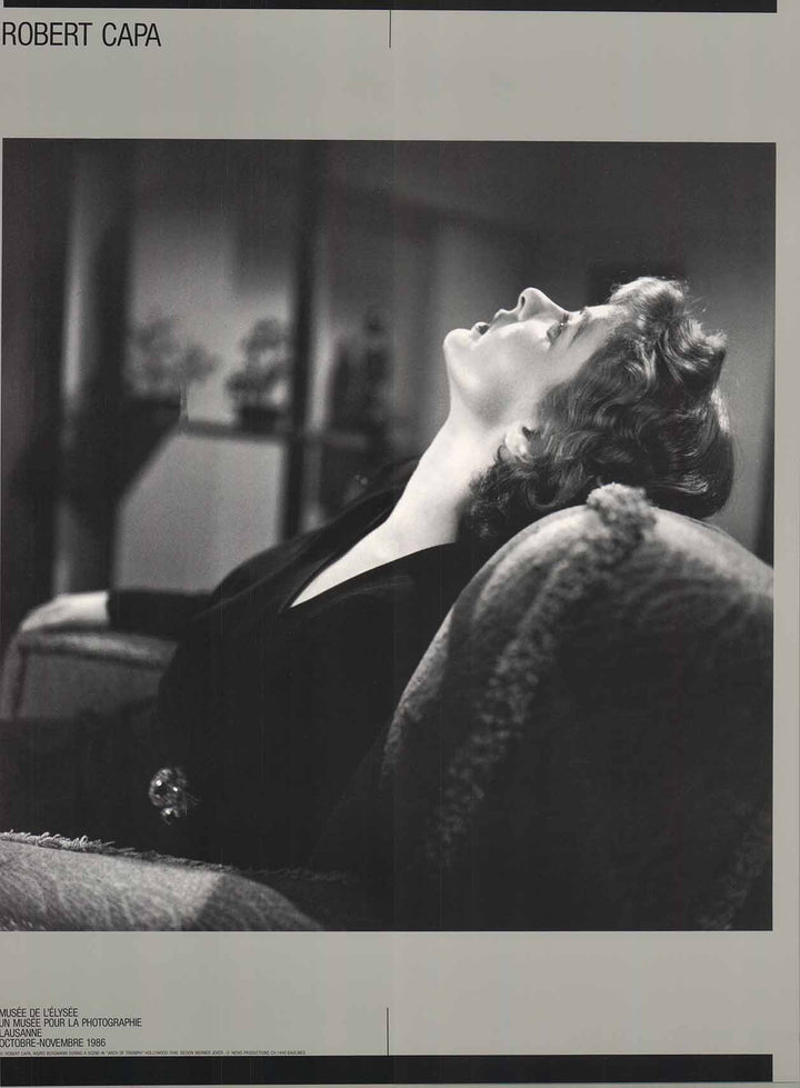 Ingrid Bergmann, 1946 by Robert Capa - 18 X 24 Inches (Offset Lithograph)
