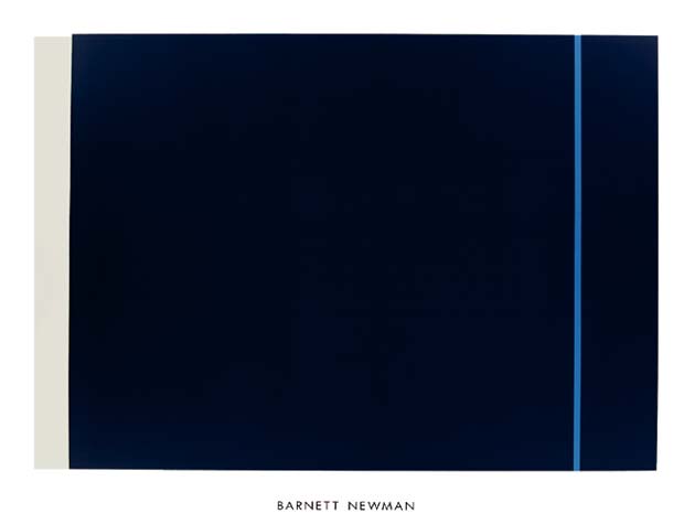 Midnight Blue, 1970 by Barnett Newman - 40 X 48 Inches (Silkscreen / Sérigraphie)