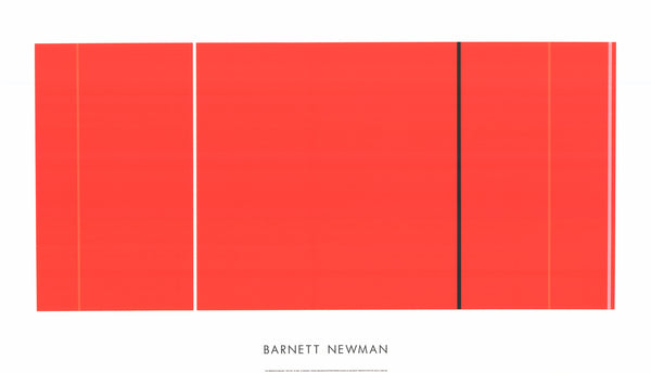 For Heroic Sublimis, 1950-51 by Barnett Newman - 28 X 48 Inches (Silkscreen / Sérigraphie)