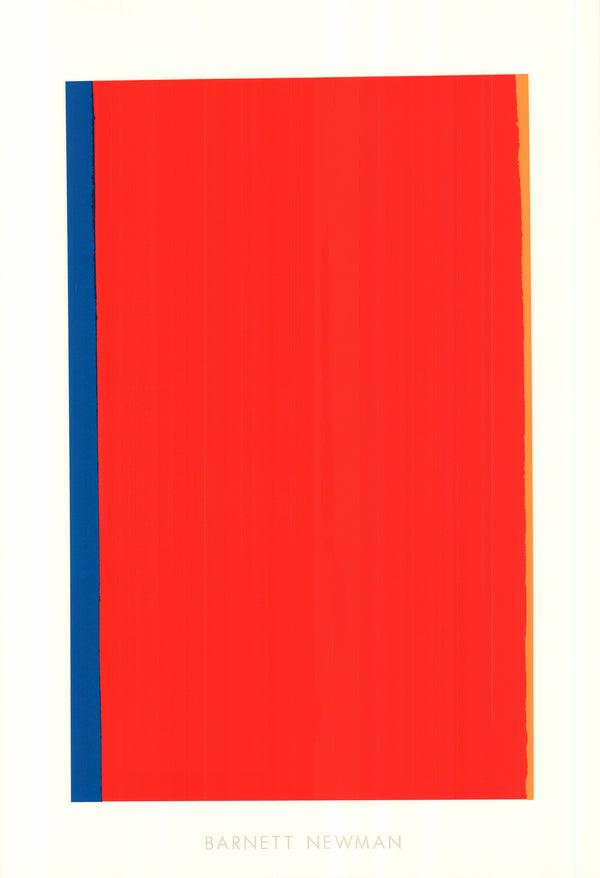 Who's afraid of Red, Yellow and blue, 1966 by Barnett Newman - 28 X 40 Inches (Silkscreen / Serigraph)