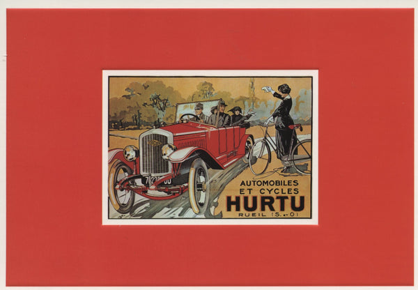 Automobiles et Cycles Hurtu - 4 X 6 Inches (10 Postcards)