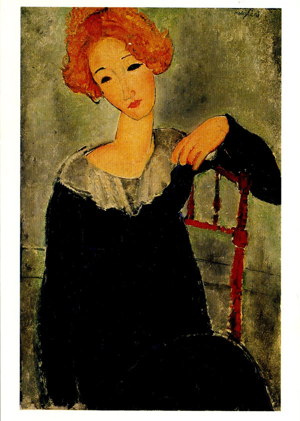 La rousse by Amedeo Modigliani - 4 X 6 Inches (10 Postcards)