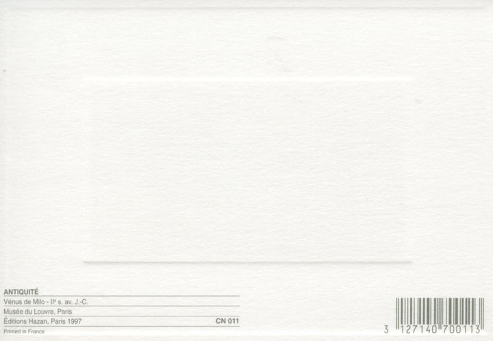 Vénus de Milo - 4 X 6 Inches (10 Postcards)