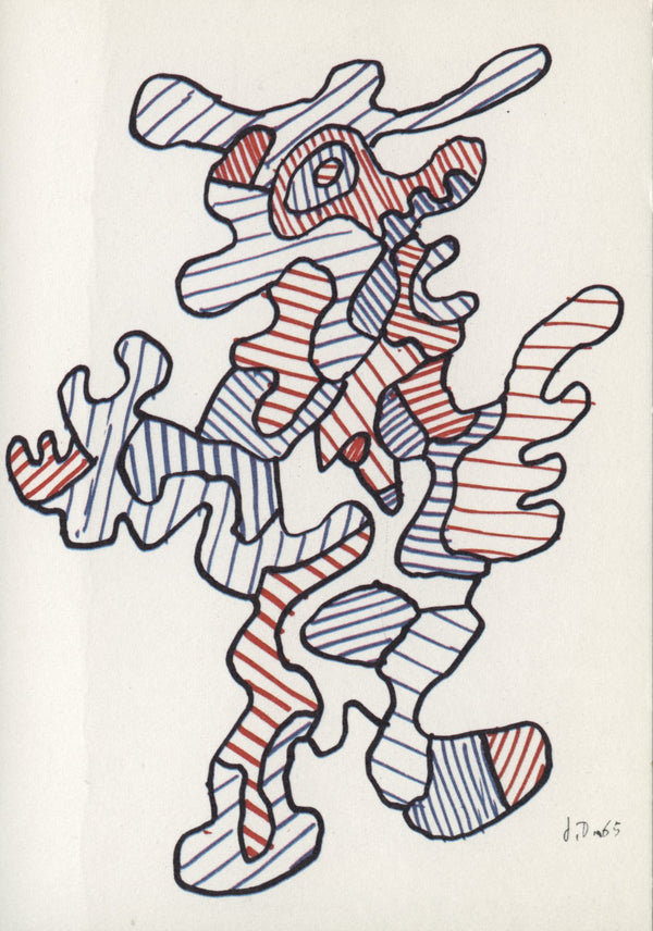 Personnage by Jean Dubuffet - 4 X 6 Inches (10 Postcards)