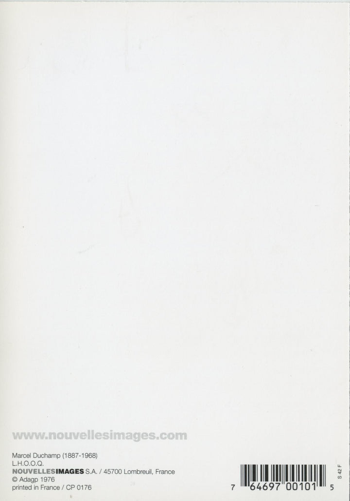 L.H.O.O.Q. by Marcel Duchamp - 4 X 6 Inches (10 Postcards)