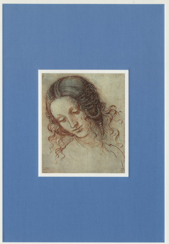 Tête de Leda by Leonard de Vinci - 4 X 6 Inches (10 Postcards)
