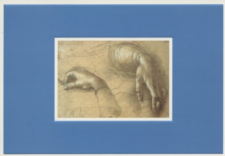 Etudes de Mains de Femme by Leonard de Vinci - 4 X 6 Inches (10 Postcards)