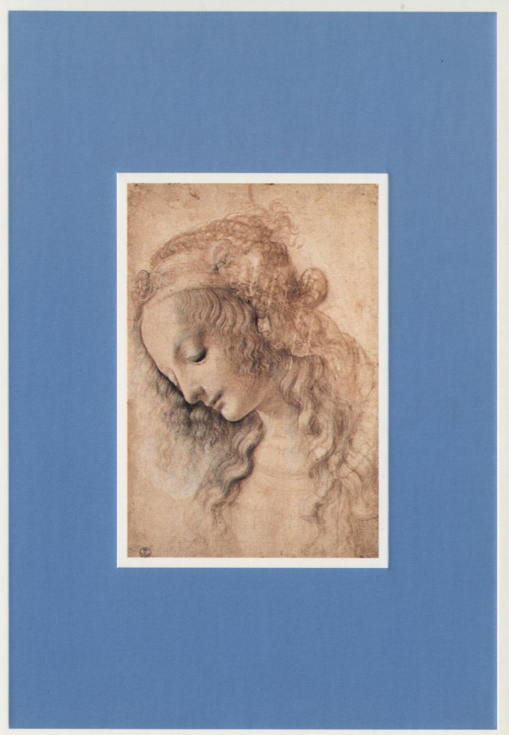 Tête de Femme by Leonard de Vinci - 4 X 6 Inches (10 Postcards)