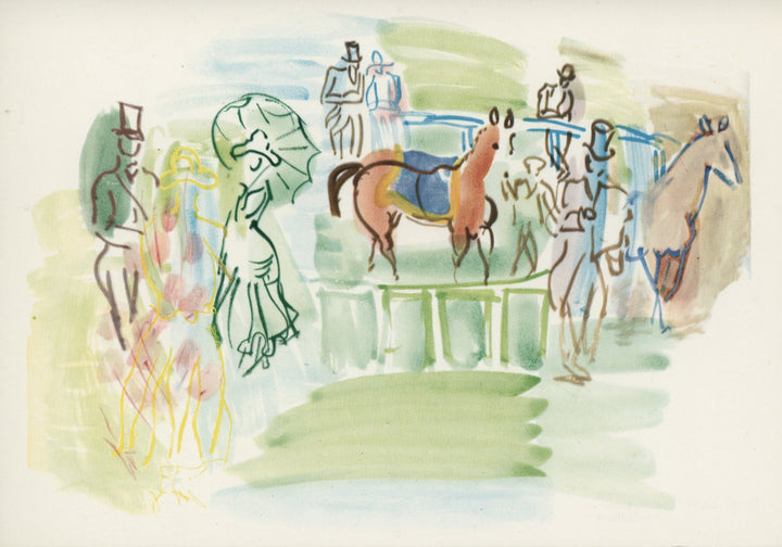Le Paddock by Raoul Dufy - 4 X 6 Inches (10 Postcards)