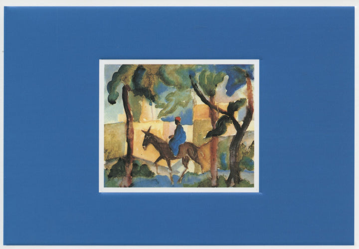 Homme sur un Âne by August Macke - 4 X 6 Inches (10 Postcards)