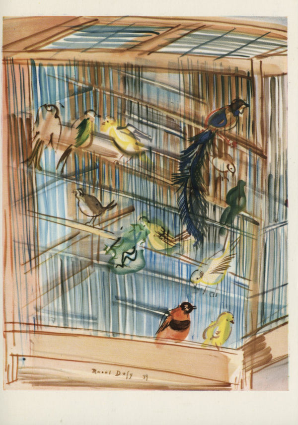 La Cage by Raoul Dufy - 4 X 6 Inches (10 Postcards)
