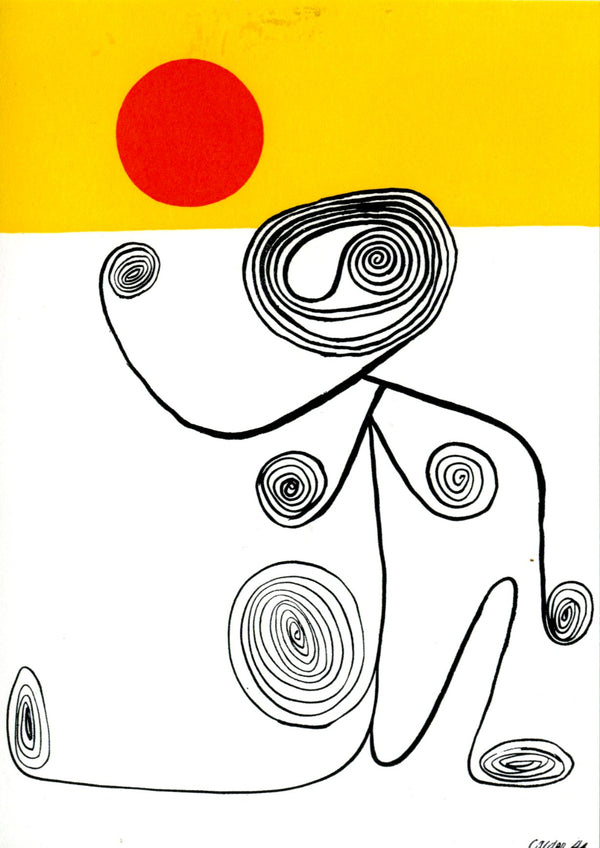 Gouache 1944 by Alexander Calder - 4 X 6 Inches (10 Postcards)