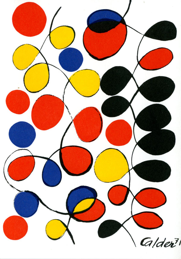 Gouache 1971 by Alexander Calder - 4 X 6 Inches (10 Postcards)