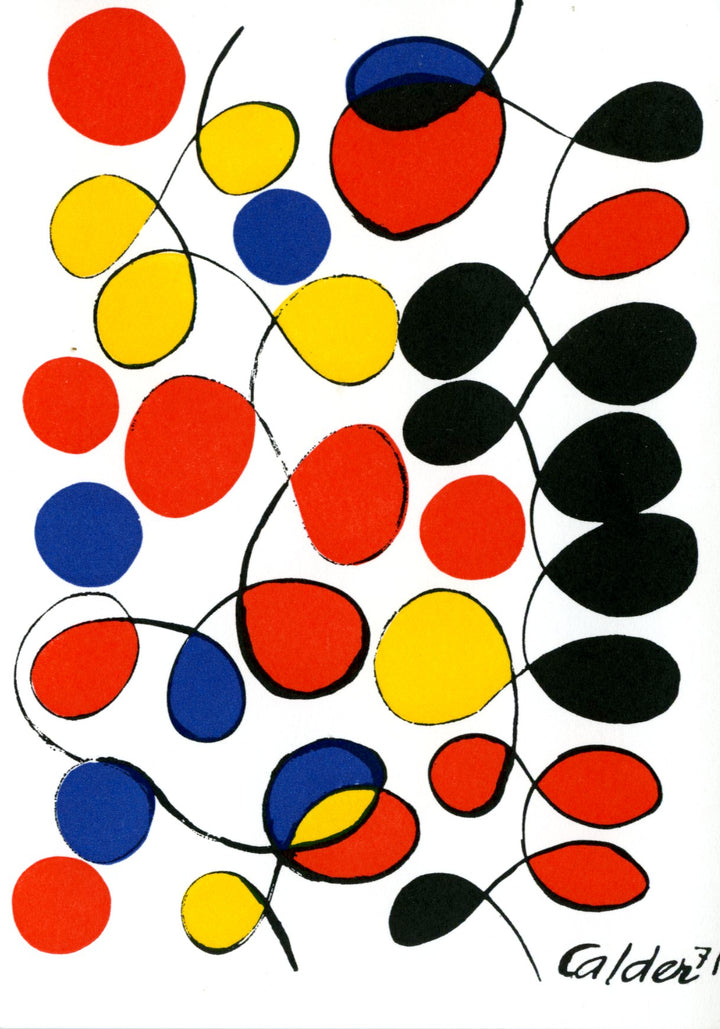 Gouache 1971 by Alexander Calder - 4 X 6 Inches (10 Postcards)