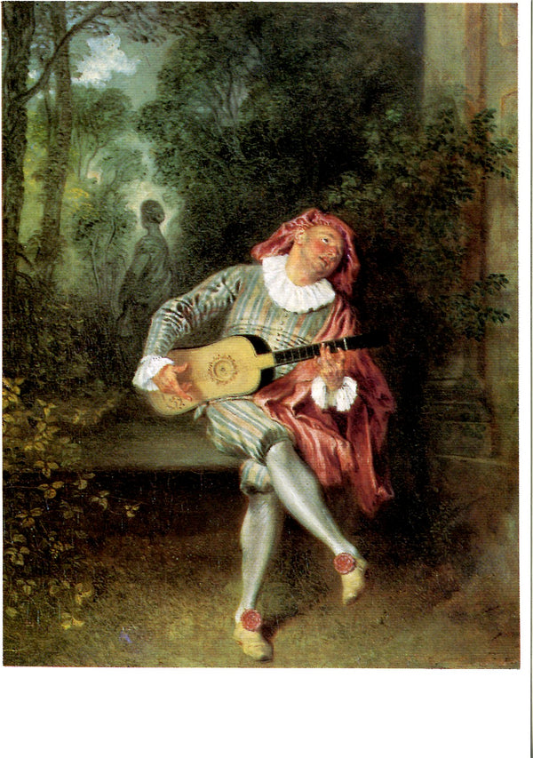 Mezzelin by Antoine Watteau - 4 X 6 Inches (10 Postcards)