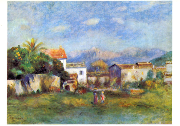 Vue de Cagnes by Pierre Auguste Renoir - 4 X 6 Inches (10 Postcards)