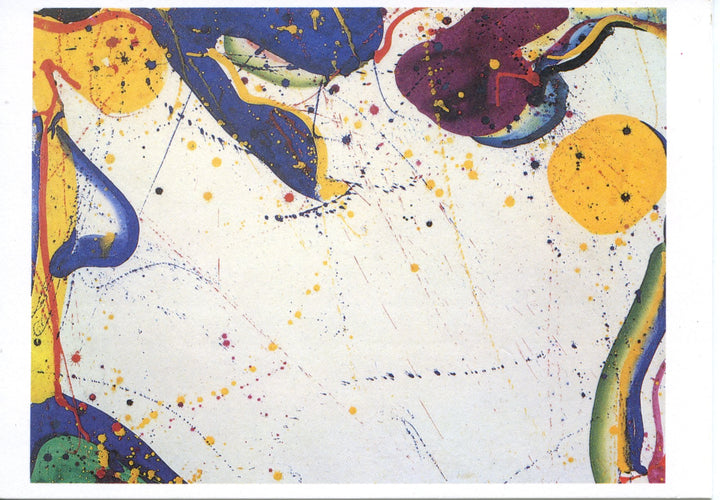 Bright Ring Drawing by Sam Francis - 4 X 6 Inches (10 Postcards)