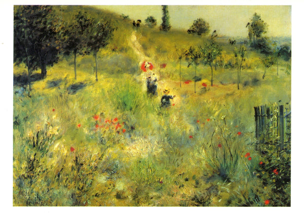 Chemin montant dans les hautes herbes by Pierre Auguste Renoir - 4 X 6 Inches (10 Postcards)