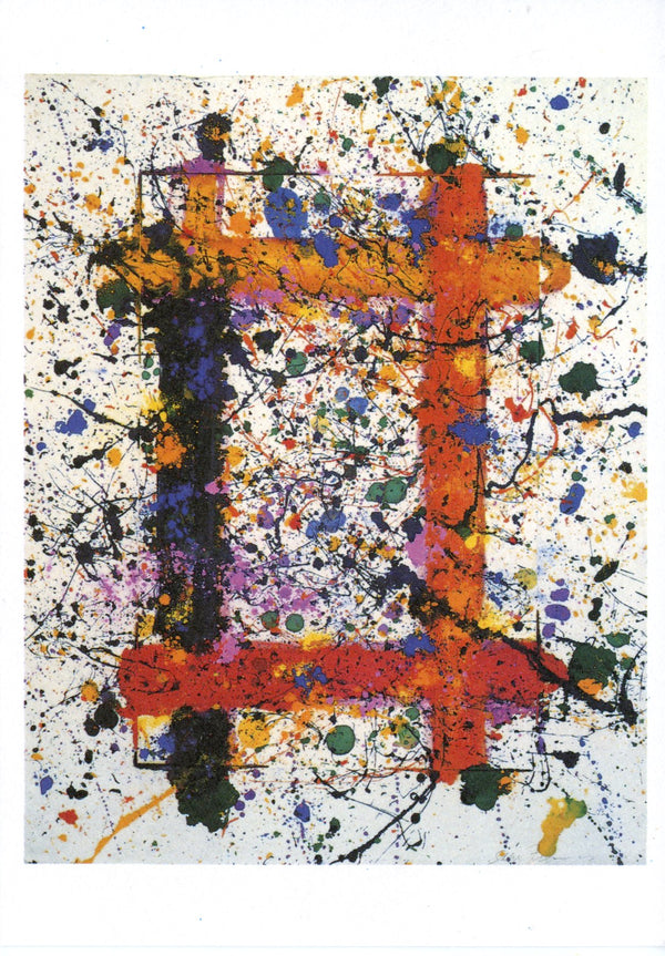 Monotype sur Toile, 1979 by Sam Francis - 4 X 6 Inches (10 Postcards)
