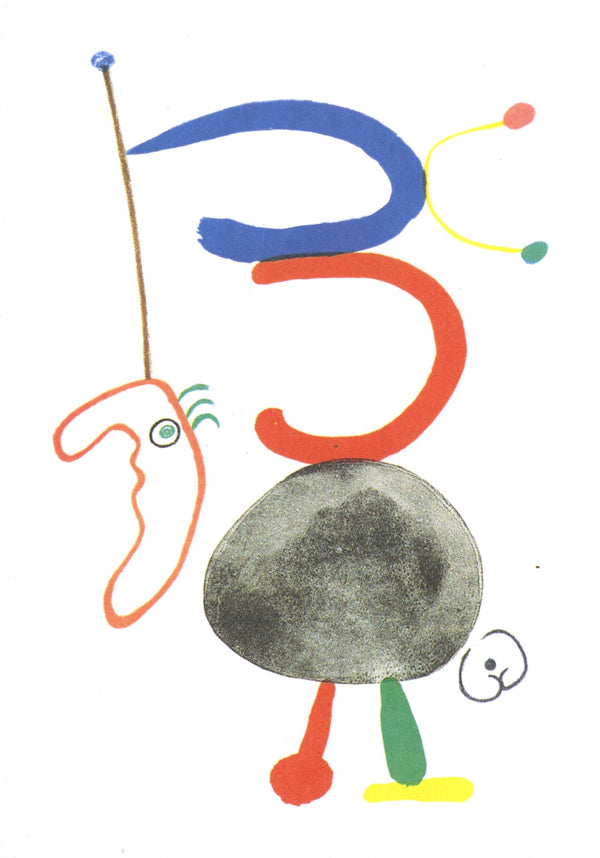 Parler seul by Joan Miro - 4 X 6 Inches (10 Postcards)