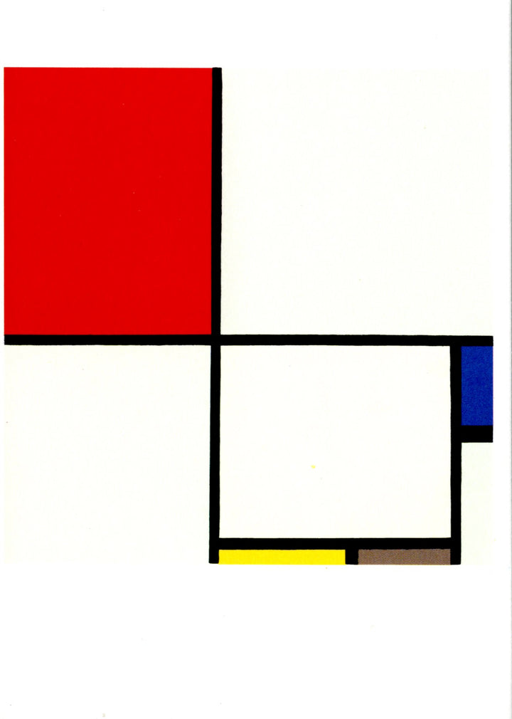 Composition n°3, 1929 by Piet Mondrian - 4 X 6 Inches (10 Postcards)
