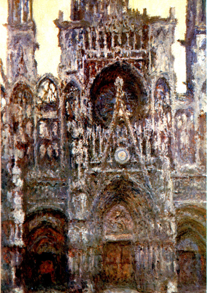 La cathédrale de Rouen. Harmonie brune 1894 by Claude Monet - 4 X 6 Inches (10 Postcards)