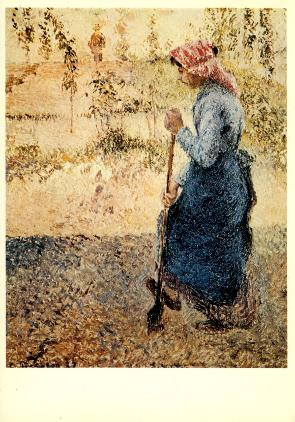 Paysanne à la bèche by Camille Pissarro - 4 X 6 Inches (10 Postcards)