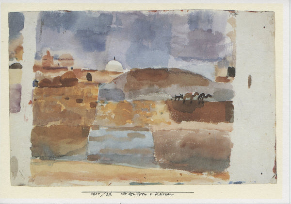Devant les Portes de Kairouan by Paul Klee - 4 X 6 Inches (10 Postcards)