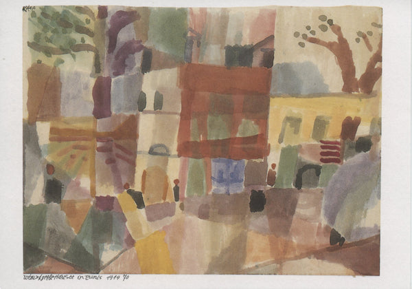 Maisons Rouges et Jaunes à Tunis by Paul Klee - 4 X 6 Inches (10 Postcards)