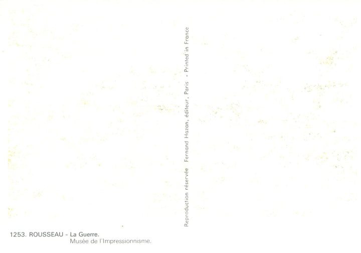 La Guerre by Henri Rousseau - 4 X 6 Inches (10 Postcards)