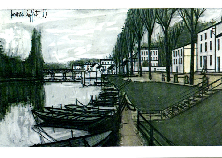 Bords de Marne by Bernard Buffet - 4 X 6 Inches (10 Postcards)