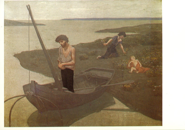 Le pauvre pêcheur by Puvis de Chavannes - 4 X 6 Inches (10 Postcards)