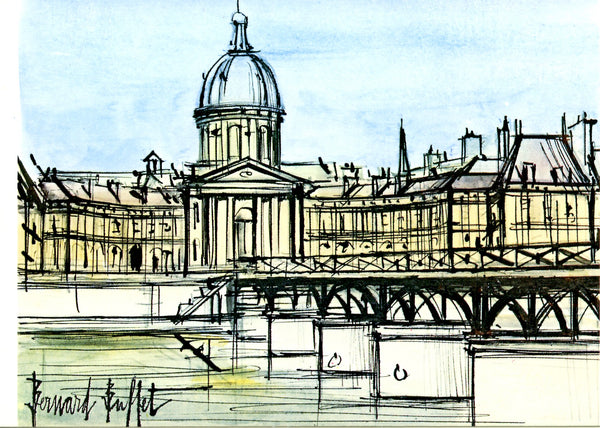 L'institut de France, 1977 by Bernard Buffet - 4 X 6 Inches (10 Postcards)